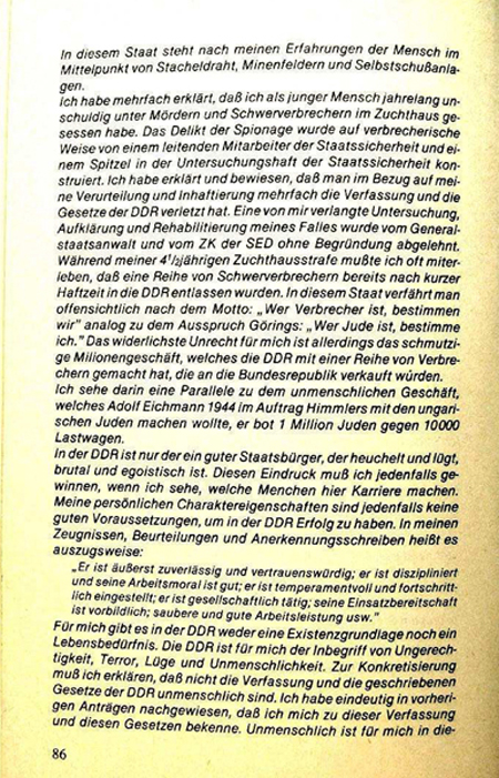 Gero Hilliger klagt Stasi und DDR an.
