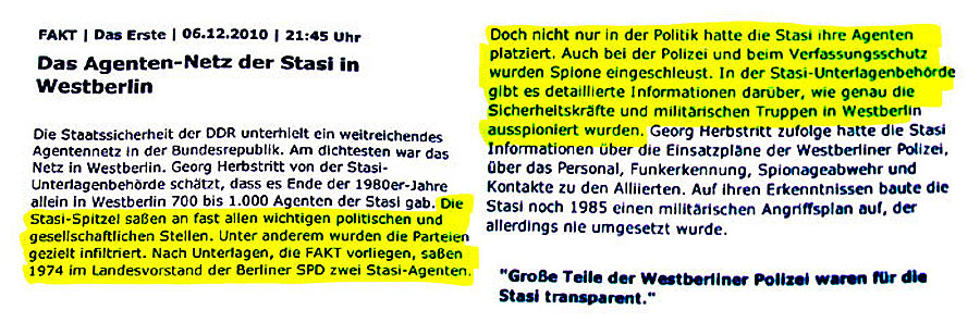 Stasi Agenten im Westen