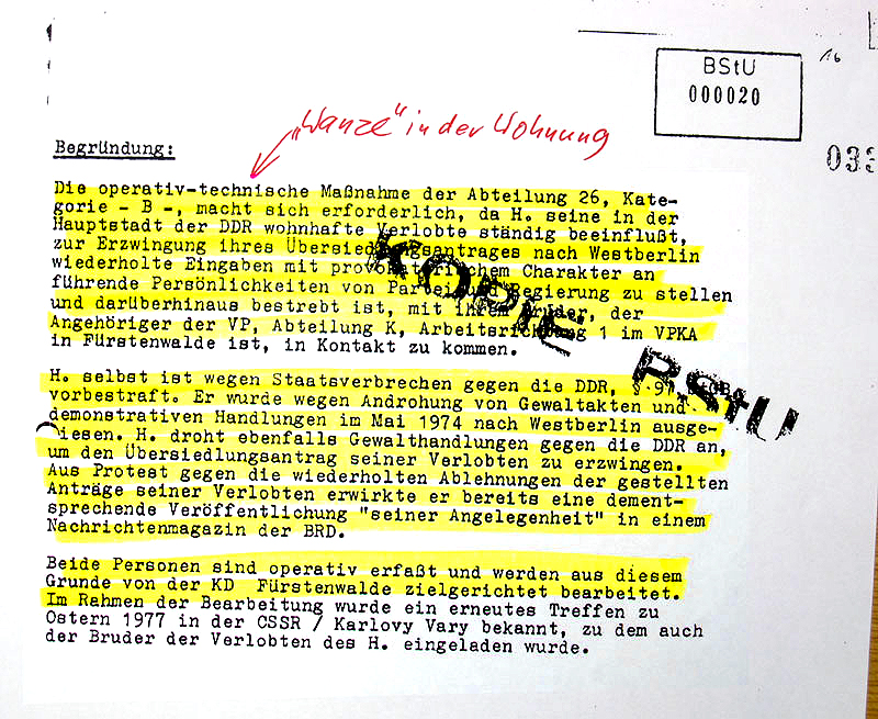 Stasi Abhörtechnik in der Wohnung und operative Erfassung Stasi Abhörtechnik in der Wohnung und operative Erfassung